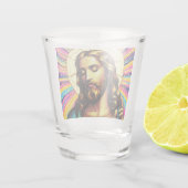 Farbenfrohe Brille! Schnapsglas (Rückseite)