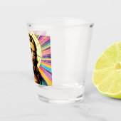 Farbenfrohe Brille! Schnapsglas (Rechts)