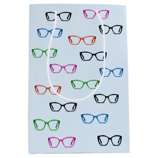 Farbenfrohe Brillenspektakel Kunst, Dichtung und M Mittlere Geschenktüte (Vorderseite)