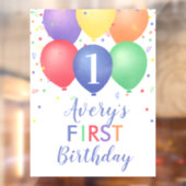 Farbenfrohe Brotballons Fensteraufkleber (Blatt 2)