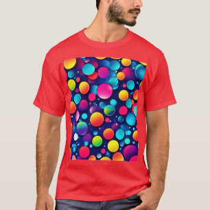 Farbenfrohe Bubble-Symphonie T-Shirt