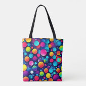 Farbenfrohe Bubble-Symphonie Tasche (Rückseite)
