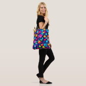 Farbenfrohe Bubble-Symphonie Tasche (Am Model)