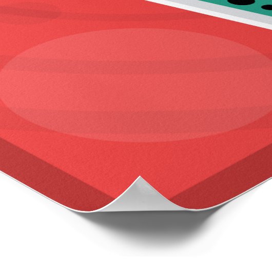 Farbenfrohe Bubble Tee 6 Pack Poster (Ecke)