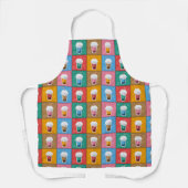 Farbenfrohe Bubble Tee Schürze (Vorderseite)