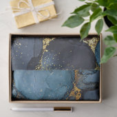 Farbenfrohe Bubble Textur mit Gold Fluid Art Seidenpapier (Geschenk)