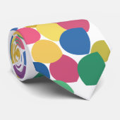 Farbenfrohe Bubblegum-Gummibällchen Krawatte (Gerollt)