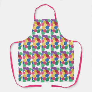 Farbenfrohe Bubblegum-Gummibällchen Schürze