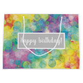 Farbenfrohe Bubbles Geschenk Große Geschenktüte (Vorderseite)