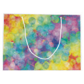 Farbenfrohe Bubbles Geschenk Große Geschenktüte (Rückseite)