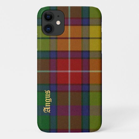 Farbenfrohe Buchanan Tartan Kariert iPhone 11 Fall Case-Mate iPhone Hülle (Rückseite)