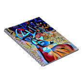 Farbenfrohe Buchhändler Deer Art Journal Notizblock (Rechte Seite)