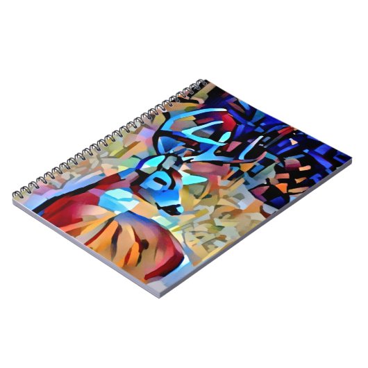 Farbenfrohe Buchhändler Deer Art Journal Notizblock (Linke Seite)