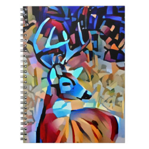 Farbenfrohe Buchhändler Deer Art Journal Notizblock