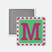 Farbenfrohe Buchstaben 'M' - Magnet (Vorderseite/Rückseite)