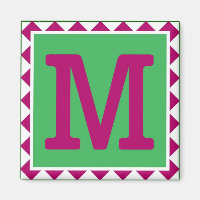Farbenfrohe Buchstaben 'M' - Magnet