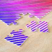 Farbenfrohe Buddha-Statue aus Linien Puzzle (Seite)