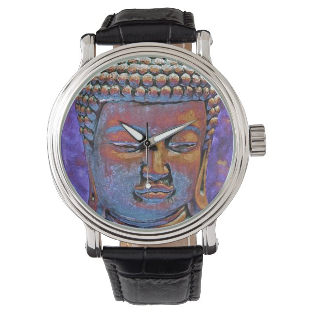 Farbenfrohe Buddha Watch Armbanduhr (Vorderseite)