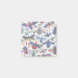 Farbenfrohe Bugs Whimsikäre Insekten Kunst Post-it Klebezettel