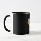 Farbenfrohe Bulldogie Tasse (Links)