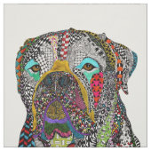 Farbenfrohe Bullmastiff Fabric Stoff (Muster)