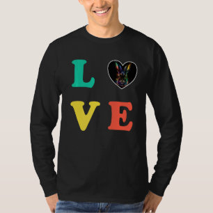 Farbenfrohe Bunny Rabbit Liebe T-Shirt