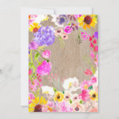 Farbenfrohe Bunny Rabbit Ostereier Hunt Brunch Inv Einladung (Rückseite)