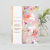 Farbenfrohe Bunny Rabbit Ostereier Hunt Brunch Inv Einladung (Stehend Vorderseite)