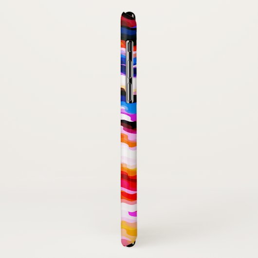 Farbenfrohe, bunt Abstrakte Muster Case-Mate iPhone Hülle (Hinten/Links)