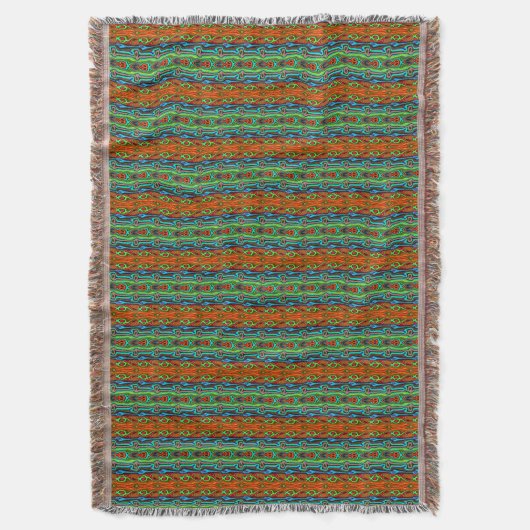 Farbenfrohe, bunt Abstrakte Muster Decke (Vorderseite Vertikal)