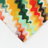 Farbenfrohe, bunt Abstrakte Muster Fleecedecke (Ecke)