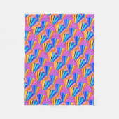 Farbenfrohe, bunt Abstrakte Muster Fleecedecke (Vorderseite)