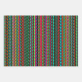 Farbenfrohe, bunt Abstrakte Muster Geschenkpapier Set (Vorderseite 2)