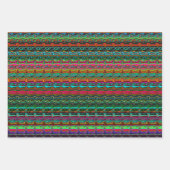 Farbenfrohe, bunt Abstrakte Muster Geschenkpapier Set (Vorderseite)