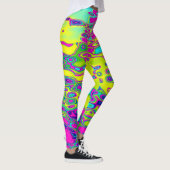 Farbenfrohe, bunt Abstrakte Muster Leggings (Rechts)