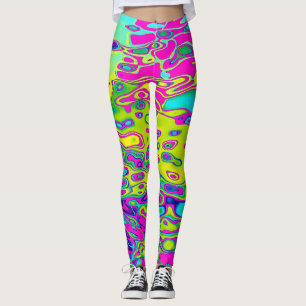 Farbenfrohe, bunt Abstrakte Muster Leggings