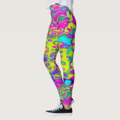 Farbenfrohe, bunt Abstrakte Muster Leggings (Links)
