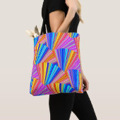 Farbenfrohe, bunt Abstrakte Muster Tasche (Von Nahem)