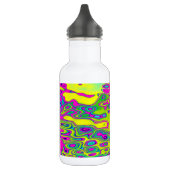 Farbenfrohe, bunt Abstrakte Muster Trinkflasche (Links)