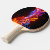Farbenfrohe, bunte Flammen Tischtennis Schläger (Vorderseite)