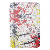 Farbenfrohe Burst: Ein Spiel zufälliger Abstürze Badematte (Vorderseite Vertikal)