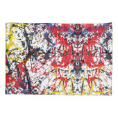 Farbenfrohe Burst: Ein Spiel zufälliger Abstürze Kissenbezug (Rückseite)