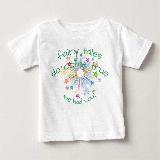 Farbenfrohe Burst, Märchen werden wahr Baby T-shirt (Vorderseite)