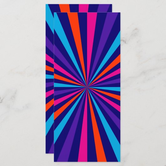 Farbenfrohe Burst Spinning Wheel Design (Vorne/Hinten)