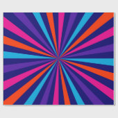 Farbenfrohe Burst Spinning Wheel Design Geschenkpapier (Flach)