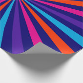 Farbenfrohe Burst Spinning Wheel Design Geschenkpapier (Ecke)
