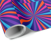 Farbenfrohe Burst Spinning Wheel Design Geschenkpapier (Rolleneckpunkt)