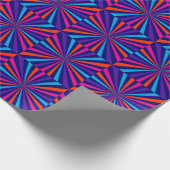 Farbenfrohe Burst Spinning Wheel Design Geschenkpapier (Ecke)