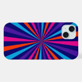 Farbenfrohe Burst Spinning Wheel Grafik iPhone Hülle (Rückseite (Horizontal))