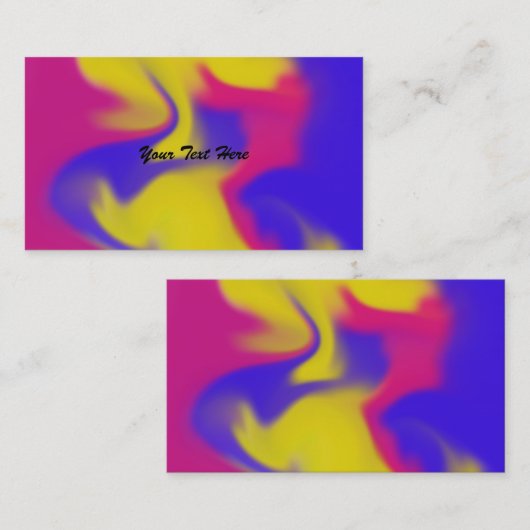 Farbenfrohe Business Cards Visitenkarte (Vorne/Hinten)